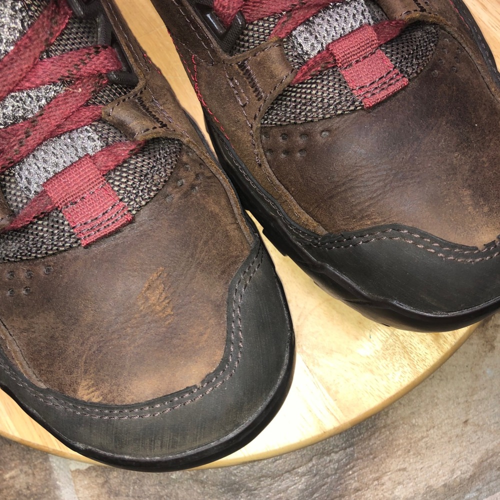 Merrell Annex Trak Low Hiking Shoes Mens 12 US Clay Brown Leather Vibram J91805 - Picture 6 of 16